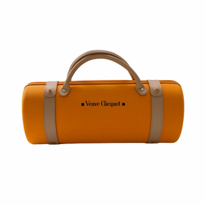 Veuve Clicquot City Traveler Champagne Bottle Bag Carry Case RARE Orange Vtg